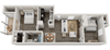 2 Bedroom Floorplan